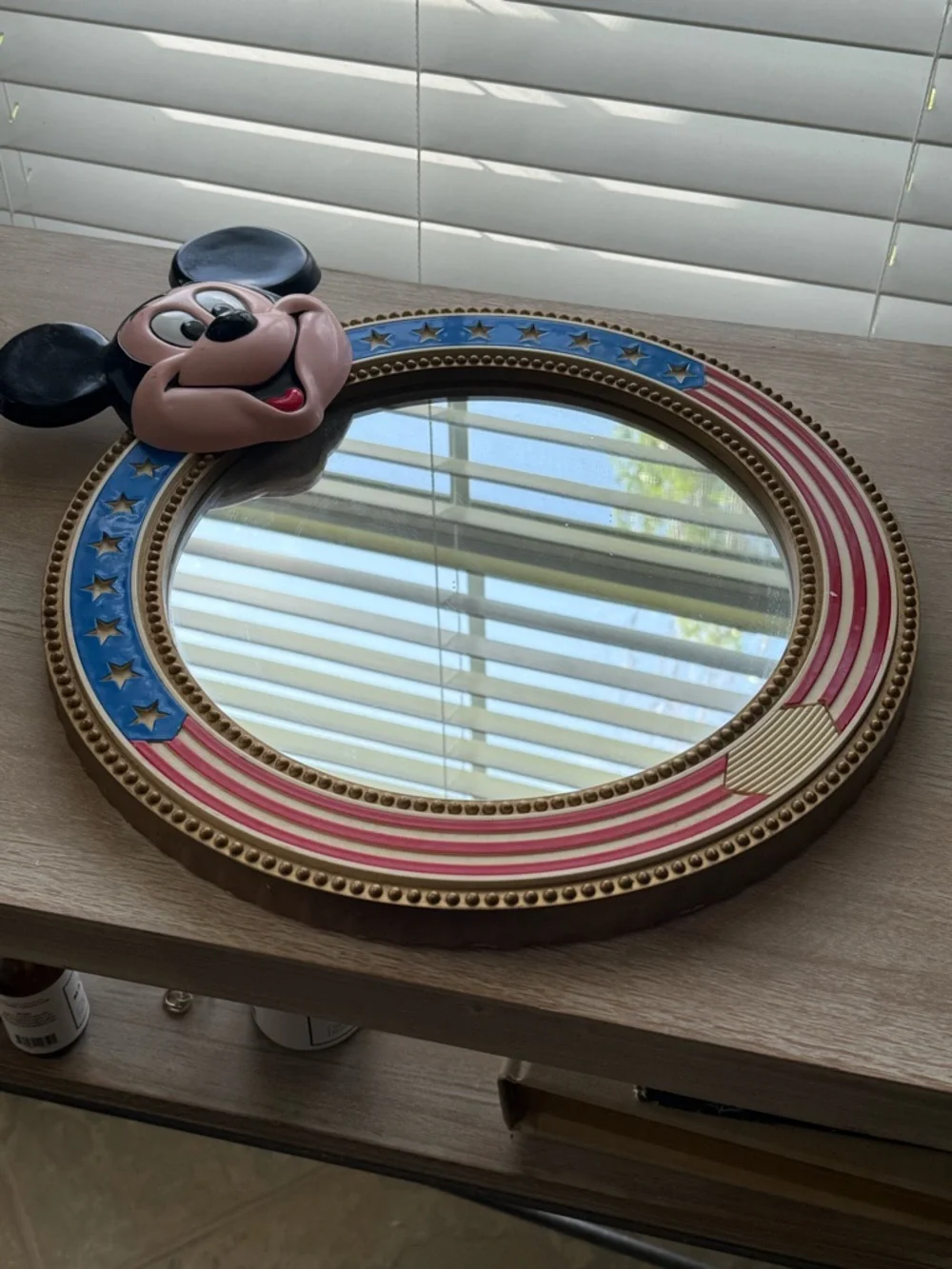 Vintage Disney Mickey Mouse Mirror Wall Decor Rare Collectible EUC